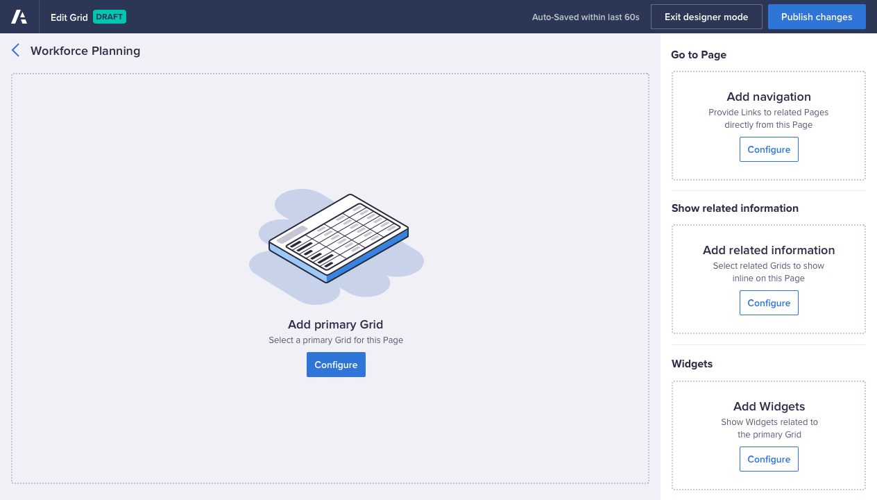 6 – Grid Designer Empty State